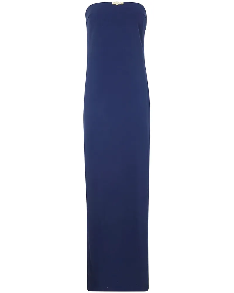 Elisabetta Franchi Long Evening Dress Blue