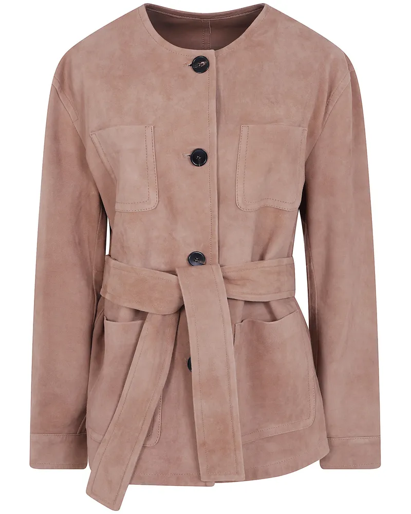 Max Mara Jacket Suede "Mst Boemia Brown