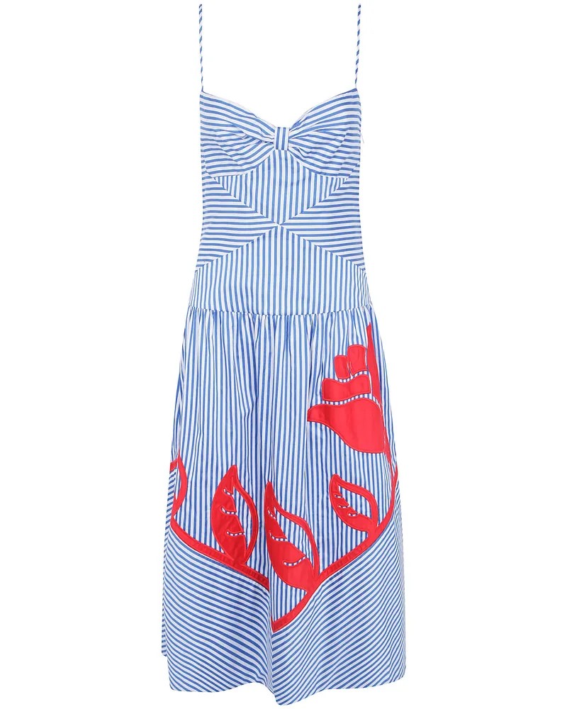 FARM Rio Dress Striped Sleeveless "Sky Stripes Blue