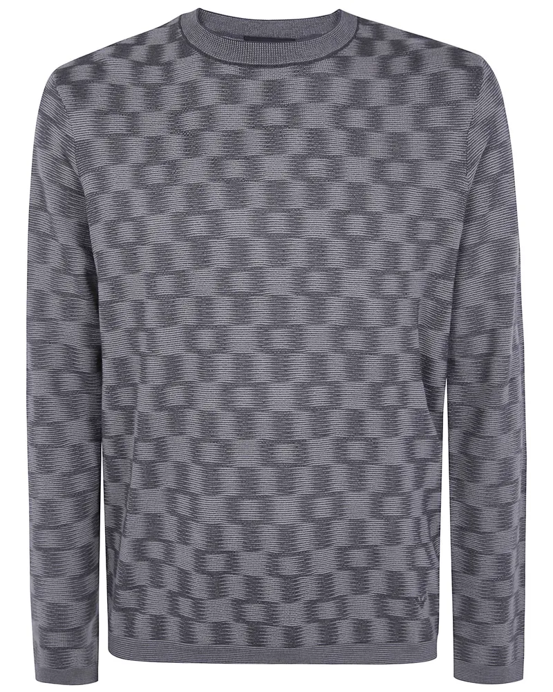 Emporio Armani Sweater Wool "Round Neck Gray