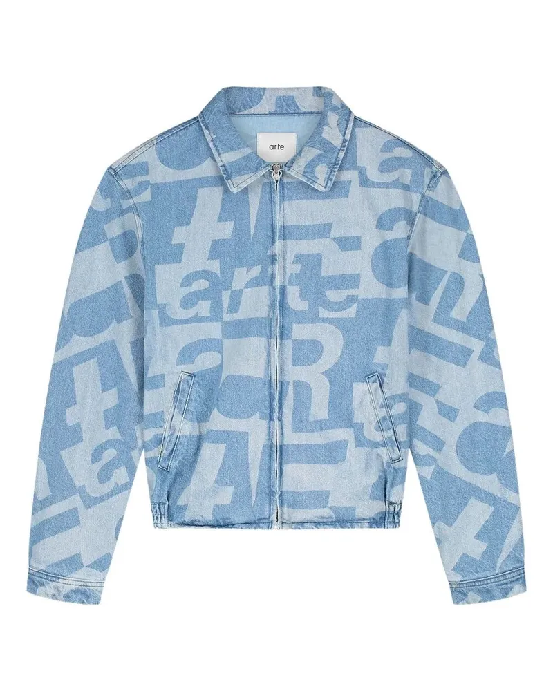 Arte Antwerp Denim "Allover" Jacket Blue