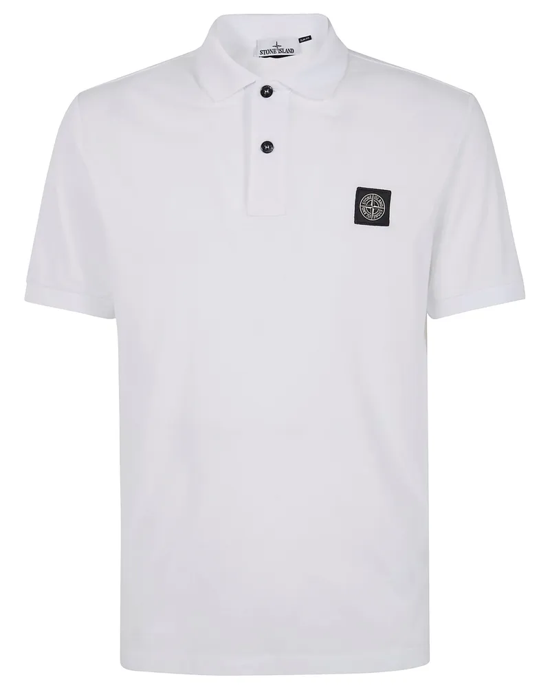 Stone Island Short Sleeves Polo Shirt White