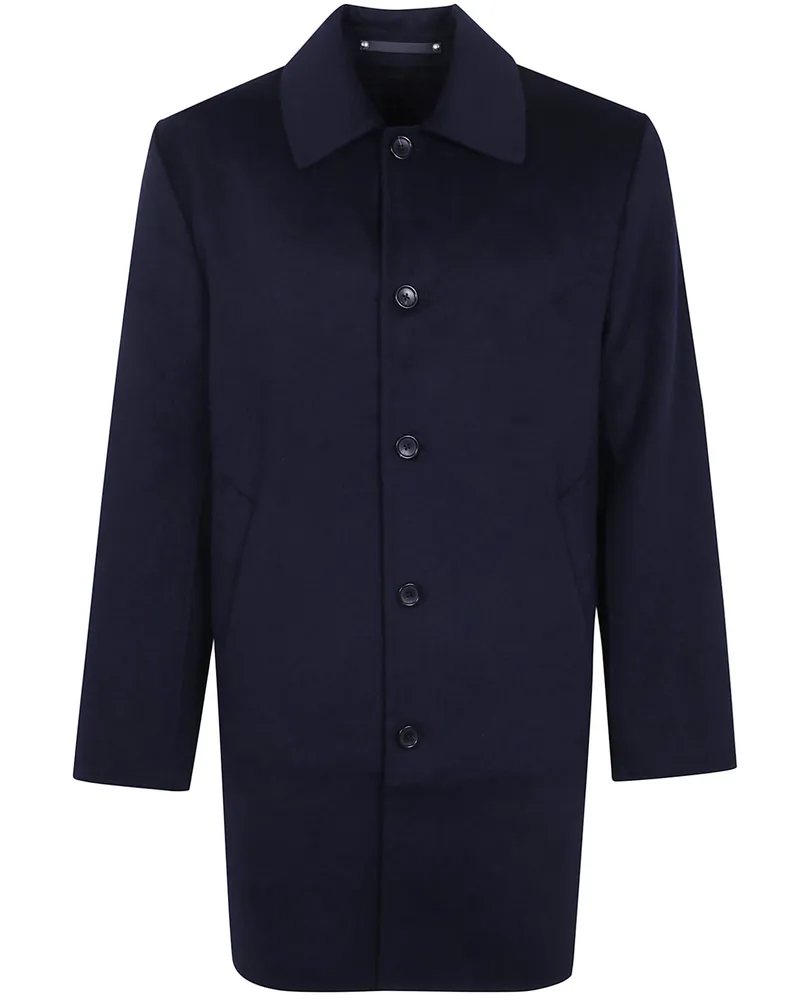 Paul Smith Long Coat Mens Long Coat Blue