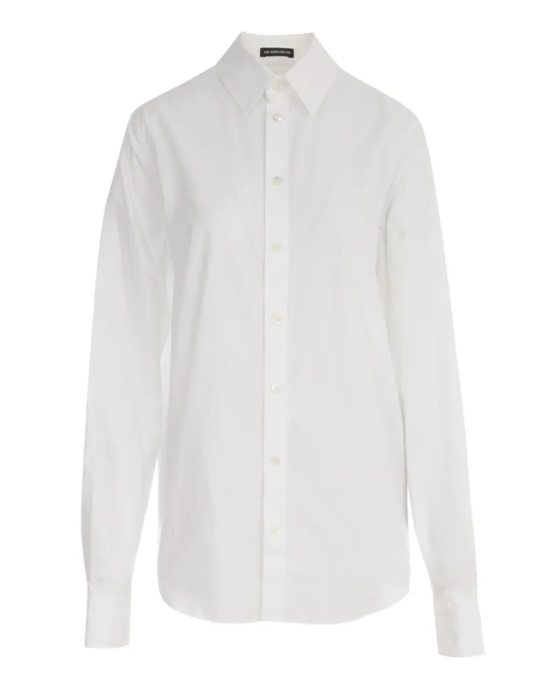 Ann Demeulemeester Alla Slouchy Shirt White
