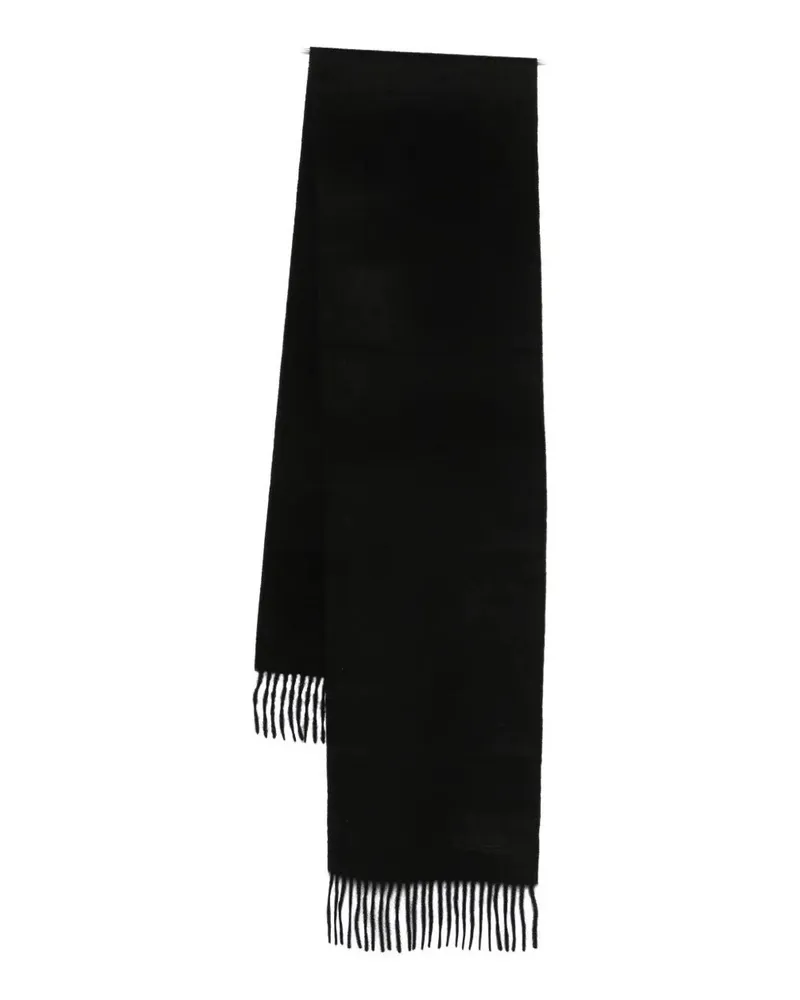 Paul Smith Men Scarf Plain Cashmere Black