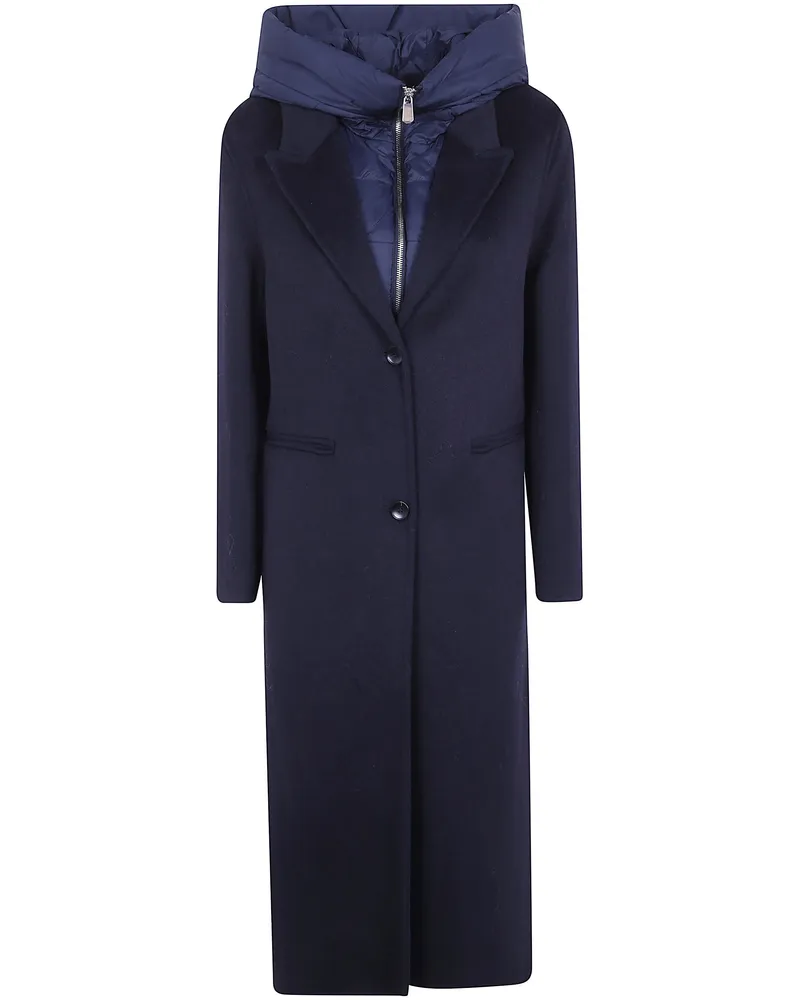 Seventy Coat Double Wool Blend Blue