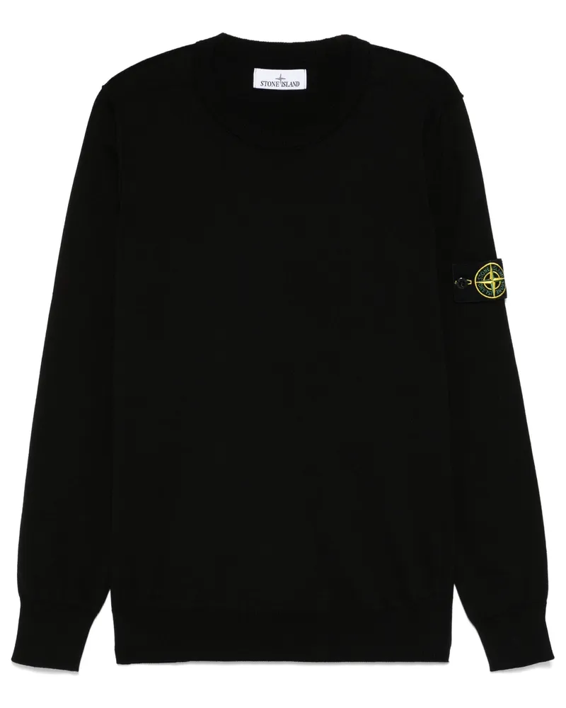 Stone Island Round Neck Jumper By Stone Island Black