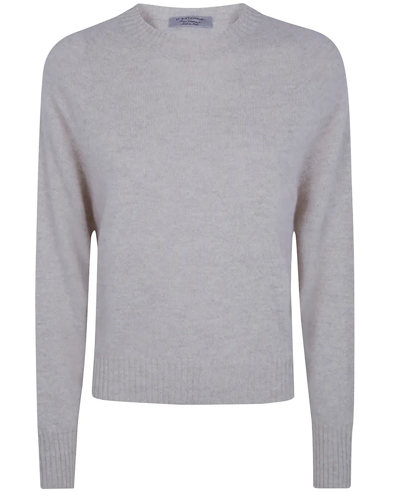 D.EXTERIOR D. EXTERIOR Sweater Round Neck "Cashmere Round Neck Sweater Beige