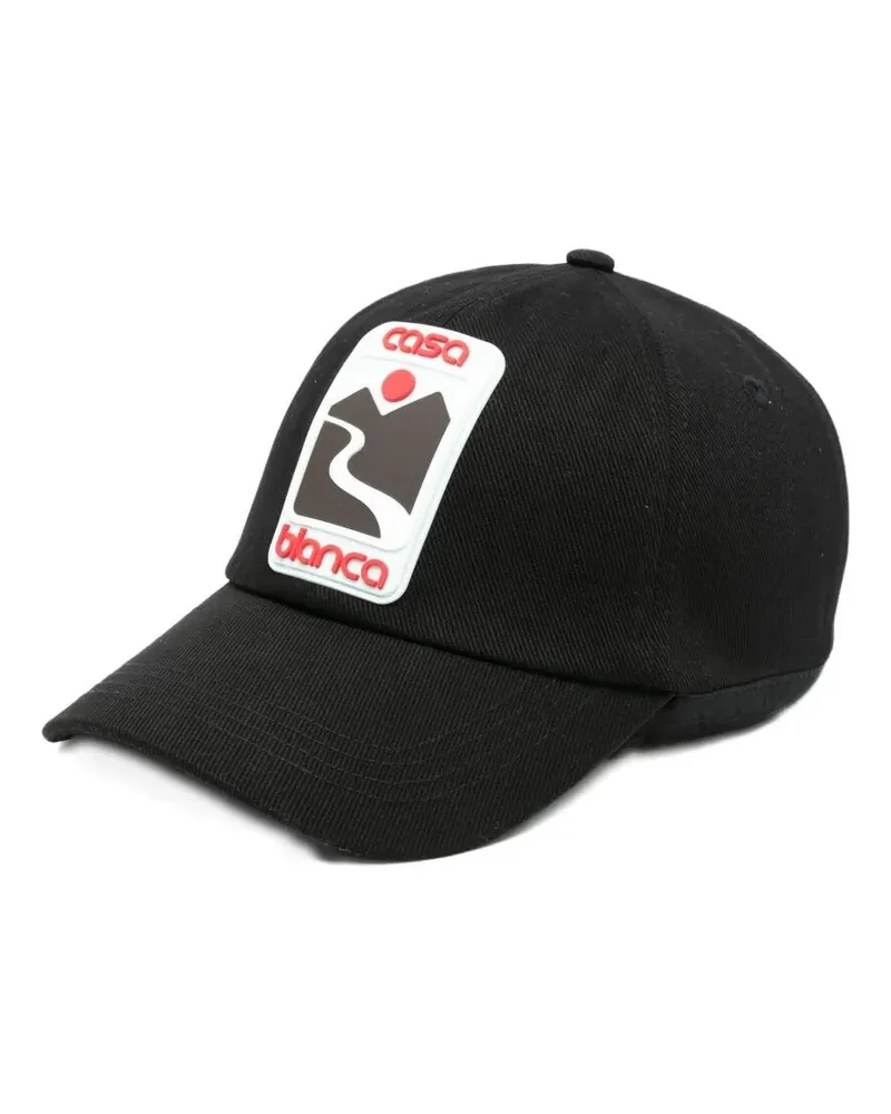 Casablanca Paris Sunset Valley Rubber Patch Cap Black