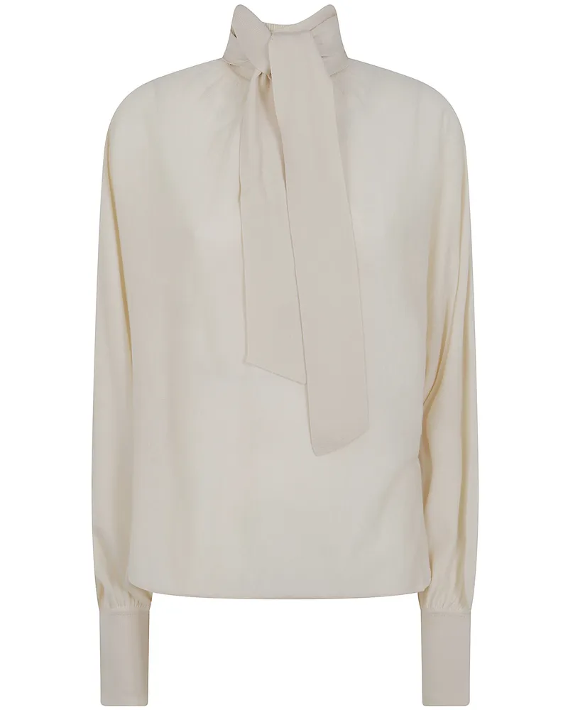 Zimmermann Sweater Tie Neck "Merino Beige
