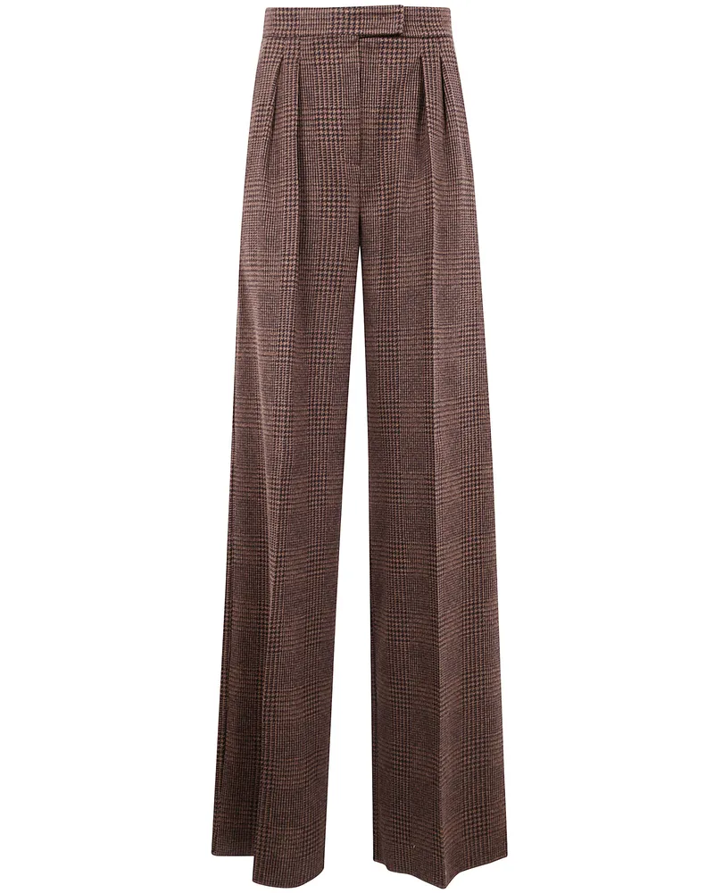 Max Mara Ponza" Jersey Trousers Brown