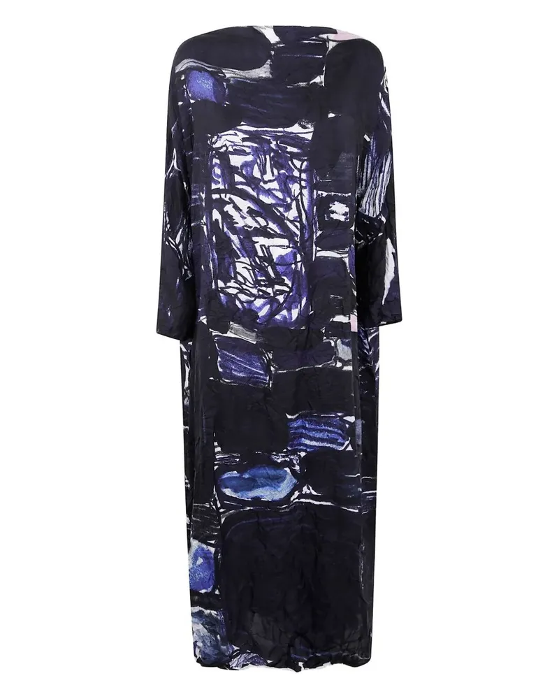 Daniela Gregis Abito Lunedì Washed Silk Fantasy Dress Multi