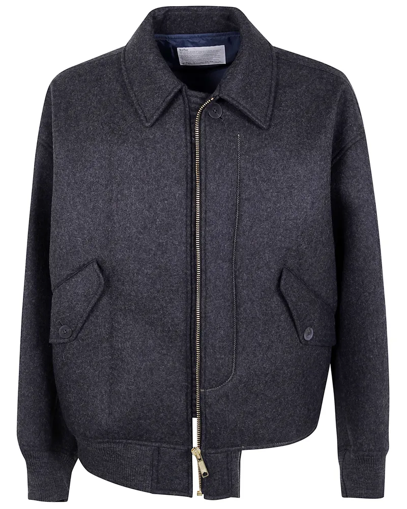 kolor Blouson 10" Shirt Jacket Gray