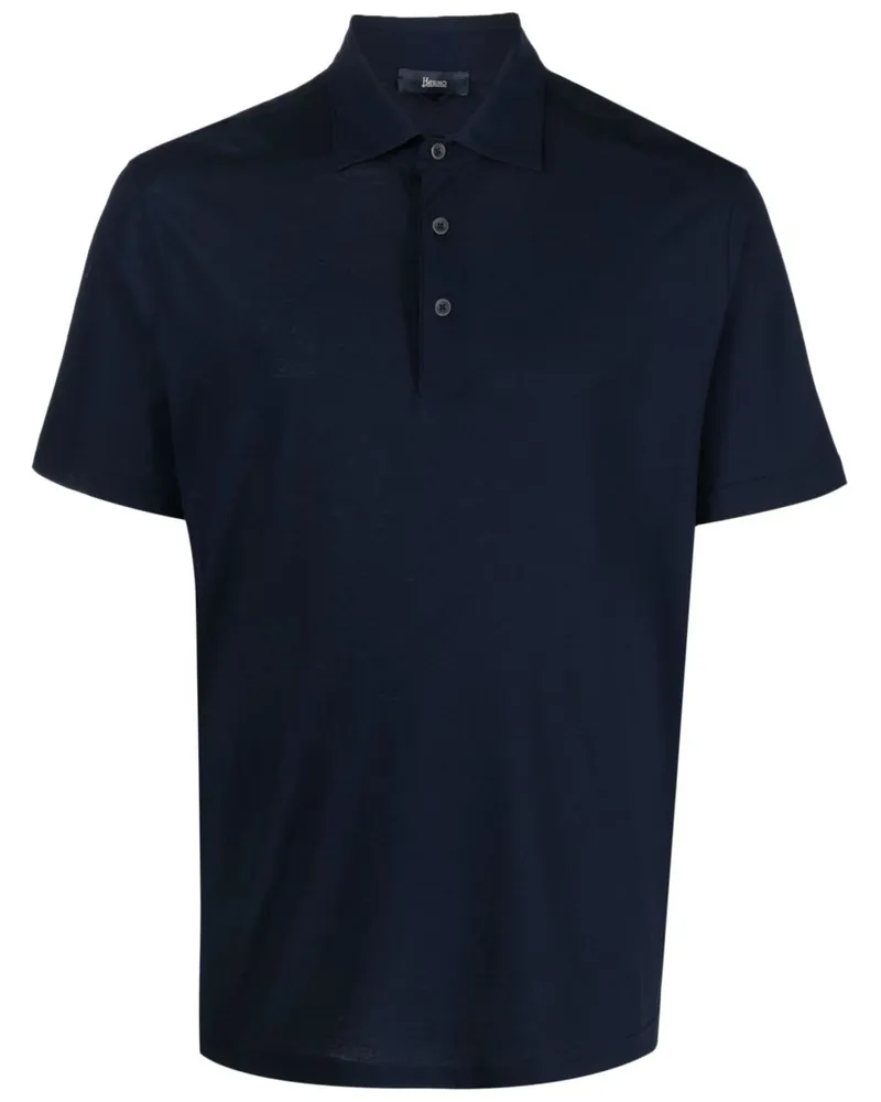 Herno Man Polo Shirt Blue