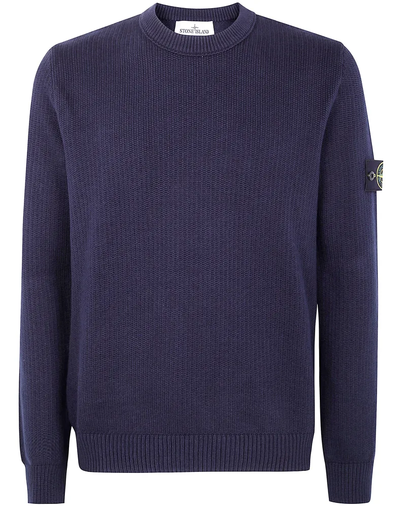 Stone Island Winter Cotton" Crew Neck Blue