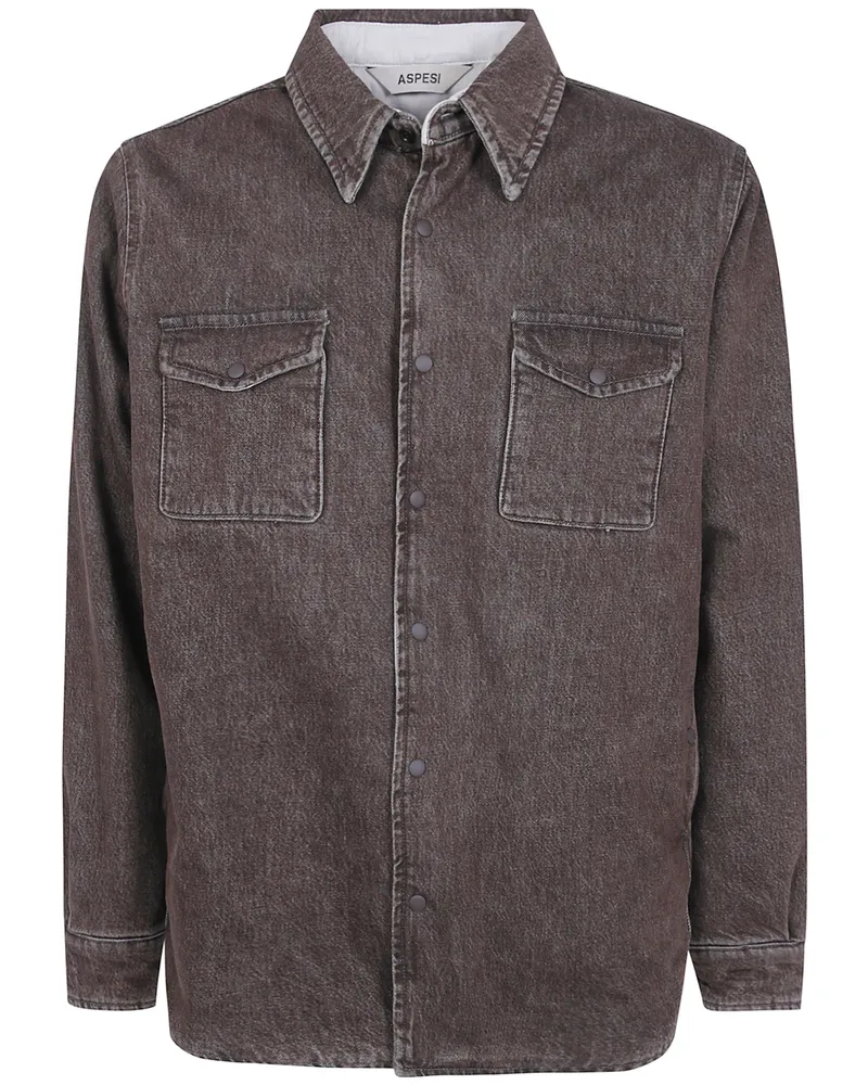 ASPESI Shirt "Doppia Brown