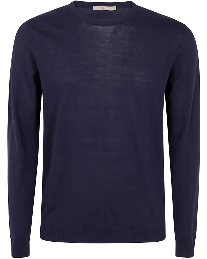 Nuur Long Sleeves Round Neck Blue