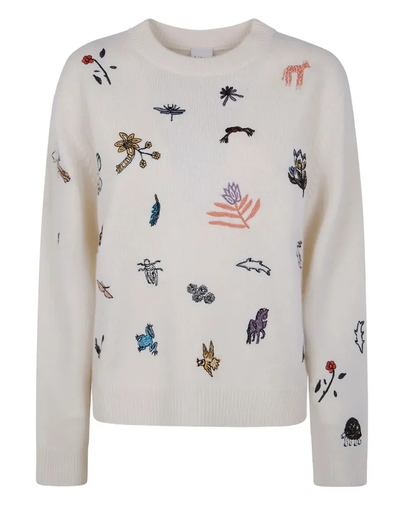 Paul Smith Womens Knitted Sweater Crew Neck White
