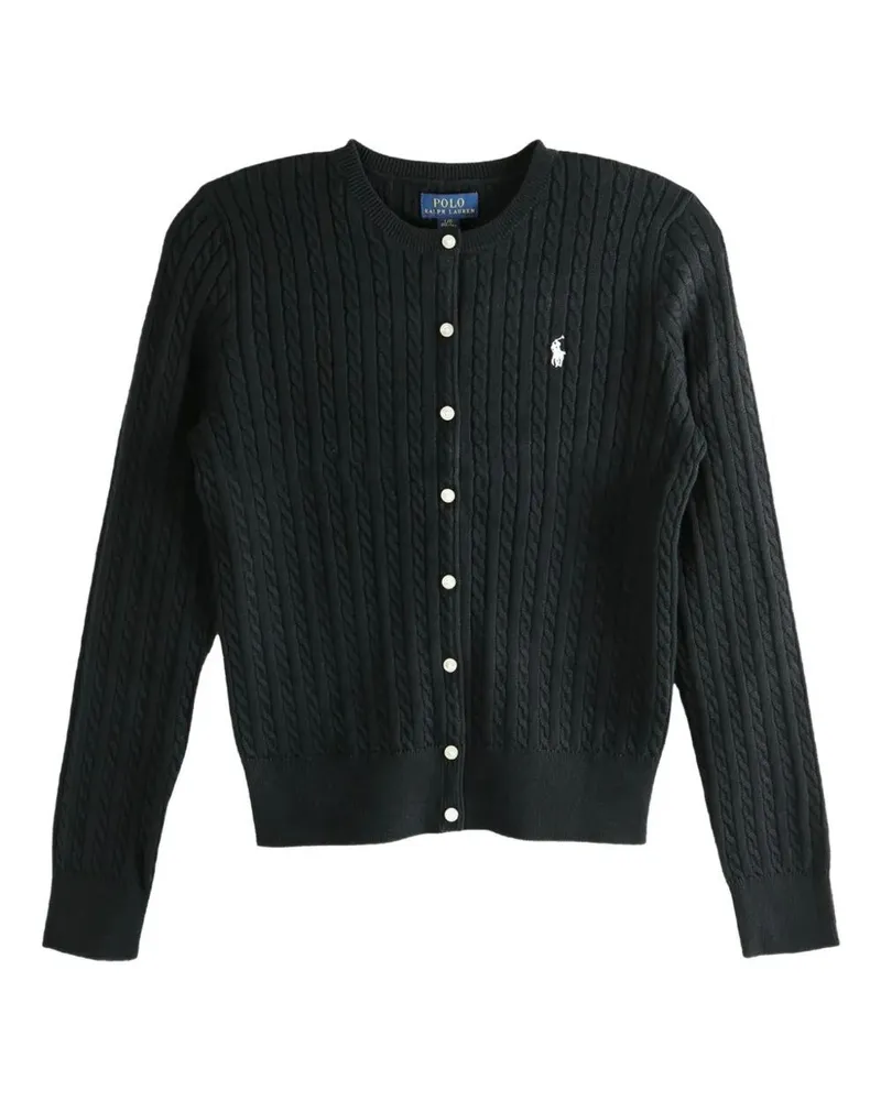 Ralph Lauren Sweater Cable Knit "Mini Cable Tops Black