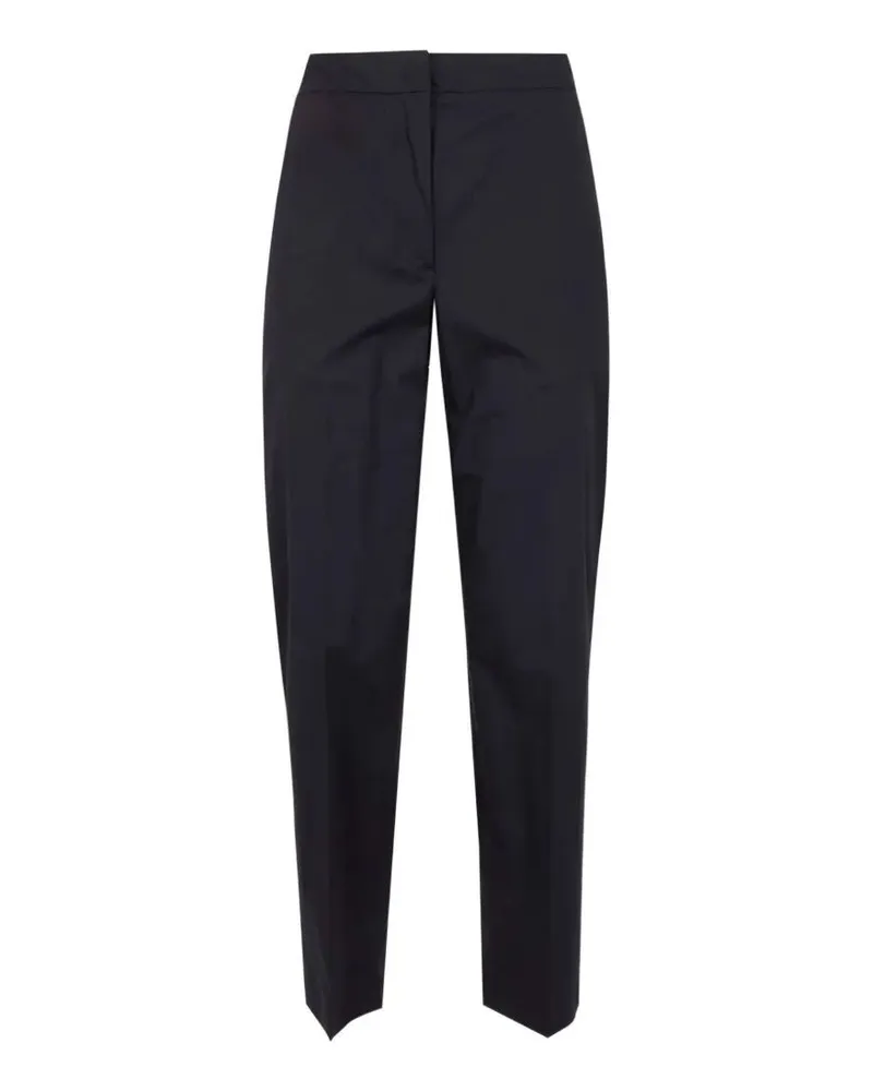Seventy Popeline Fine Cotton Stretch Trousers Black
