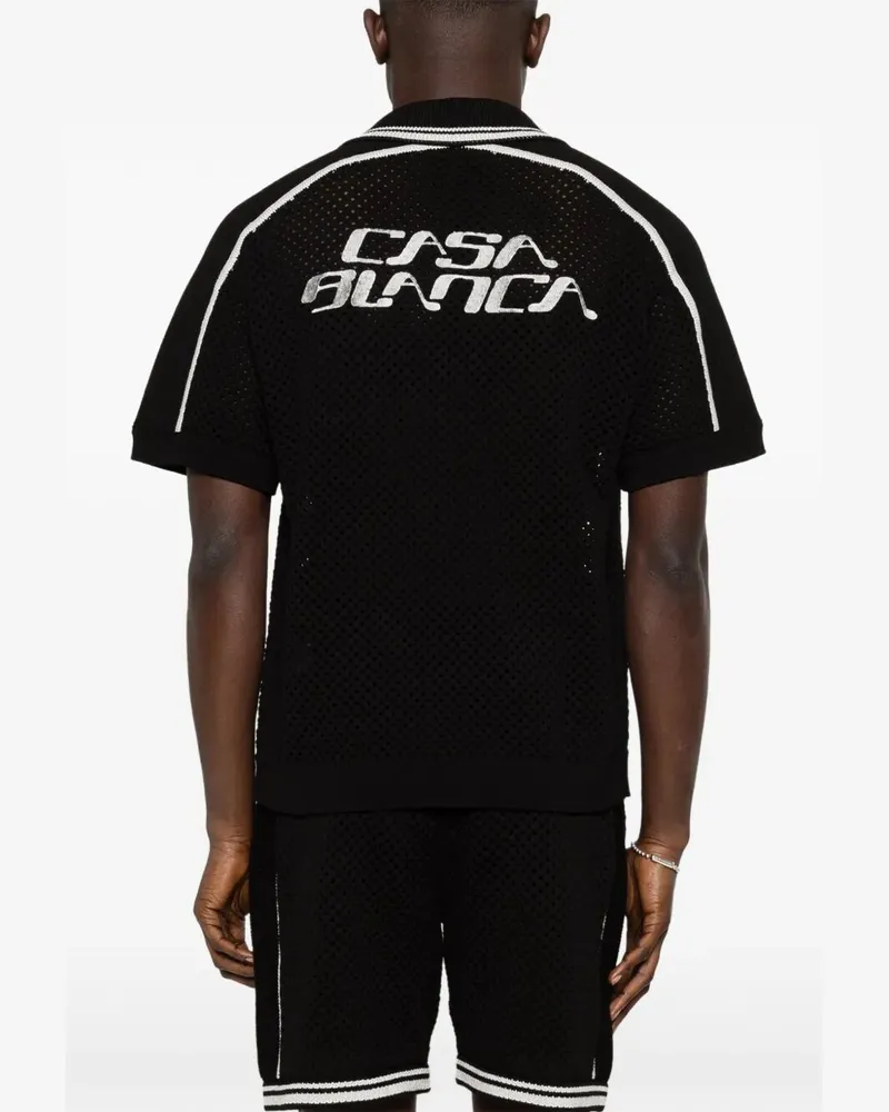 Casablanca Paris Casablanca" Mesh Shirt Black