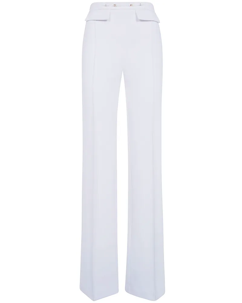 Elisabetta Franchi Trousers Classic "Pa19666e2 360 Ivory White