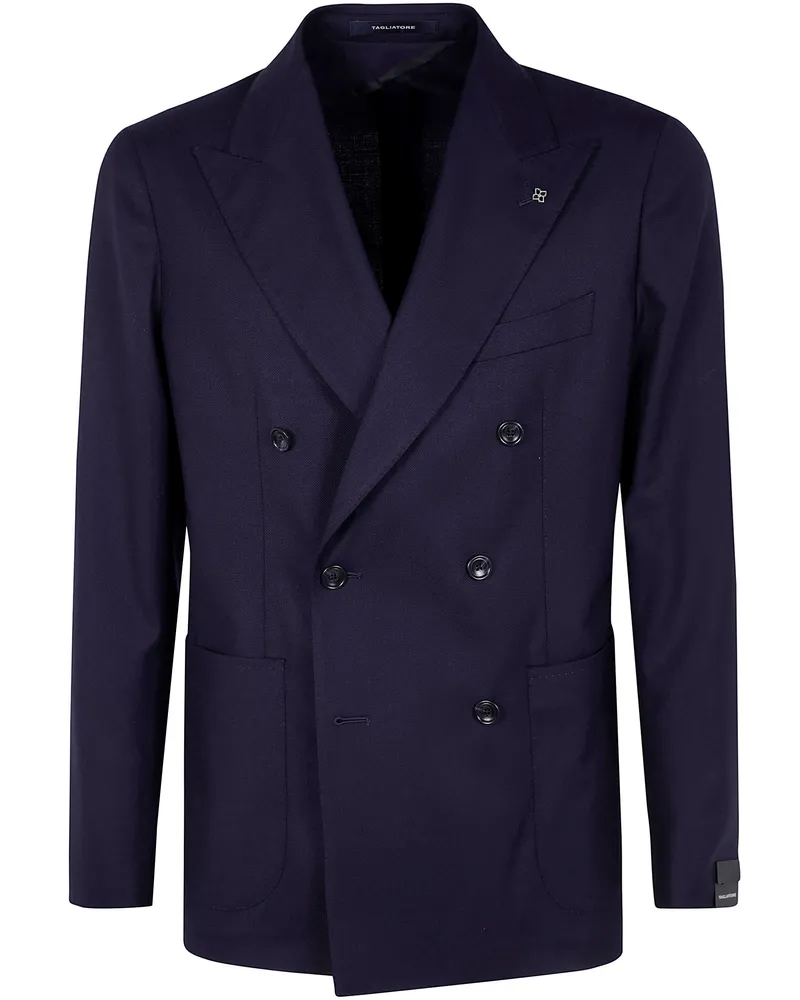 Tagliatore Man Jacket Blue