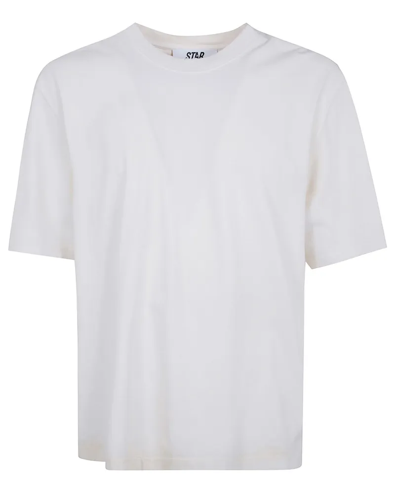 Golden Goose T-Shirt Vintage Treatment "Star Unisex Gray