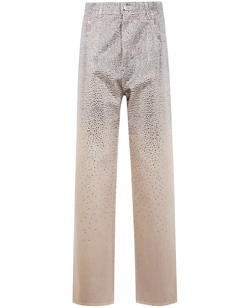 Golden Goose Journey W`S" Pant Kim Cotton Denim Full Sky Wash With Cr Green