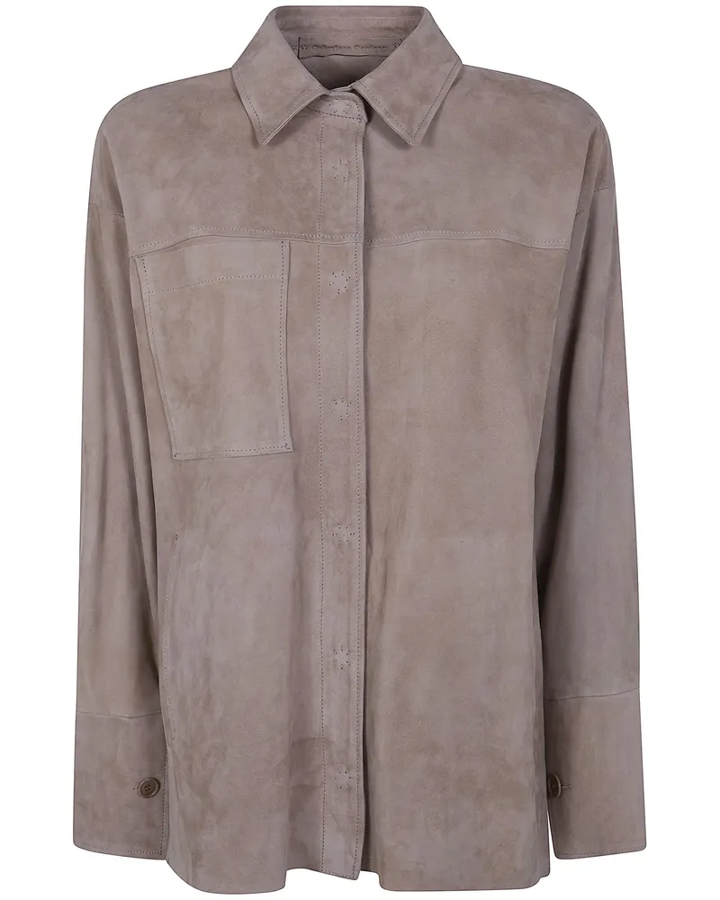 Salvatore Santoro Classic Oversized Shirt Beige