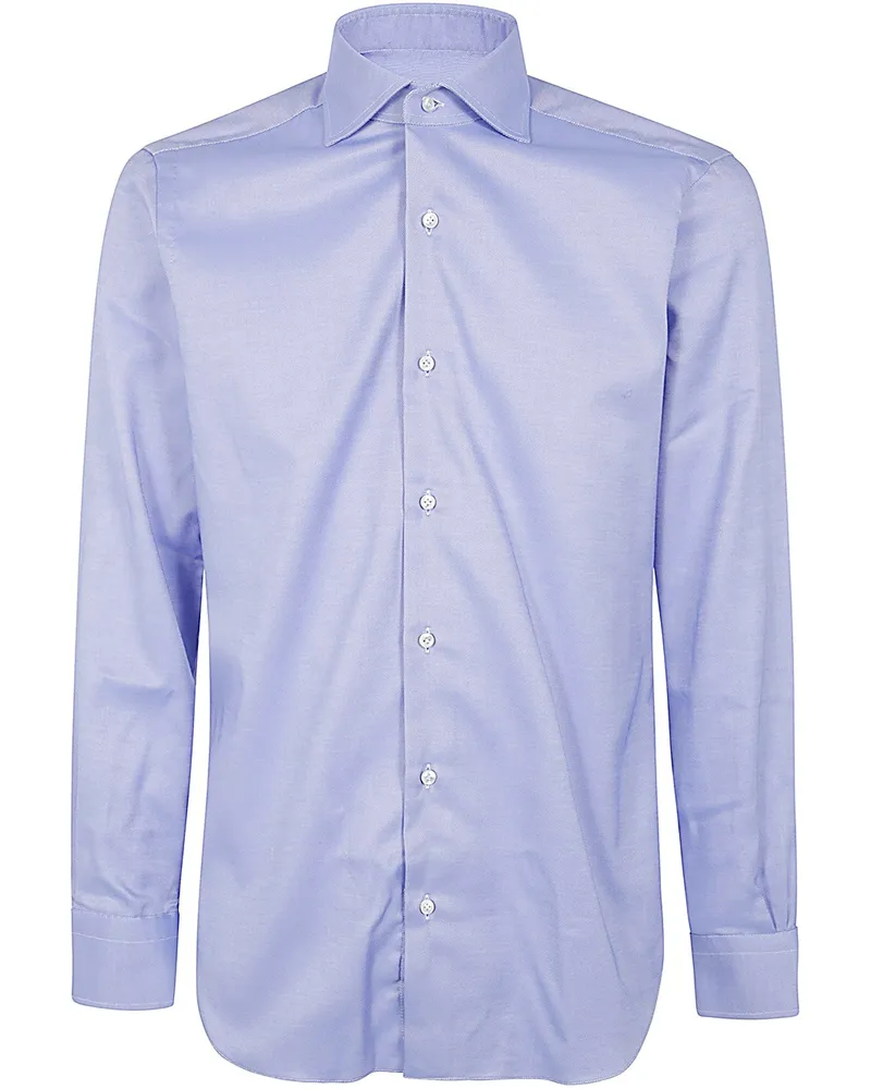 BARBA NECK SHIRT Blue