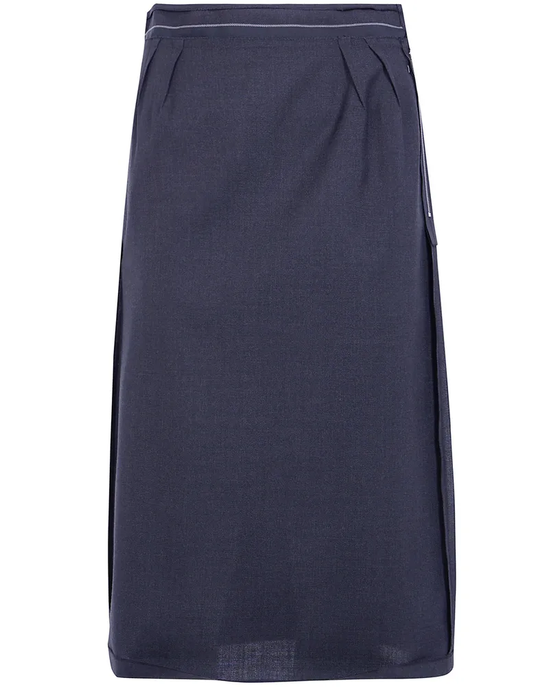 Maison Margiela Skirt Reversed Midi Skirt Gray
