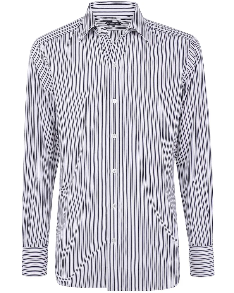 Tom Ford Shirt Slim Fit "Alternate Stripe White