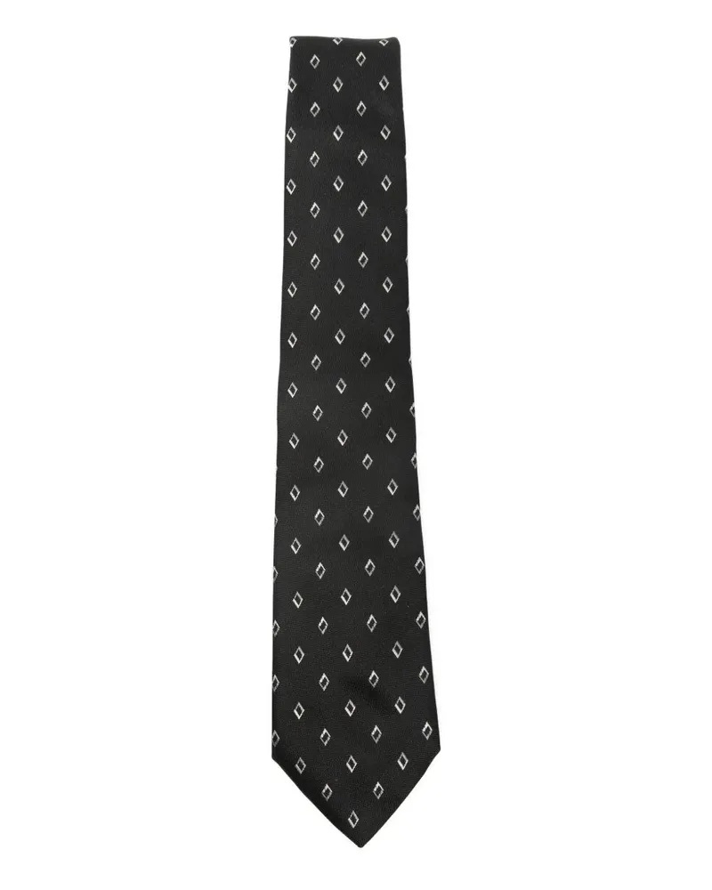 Emporio Armani Rhombus Tie Black