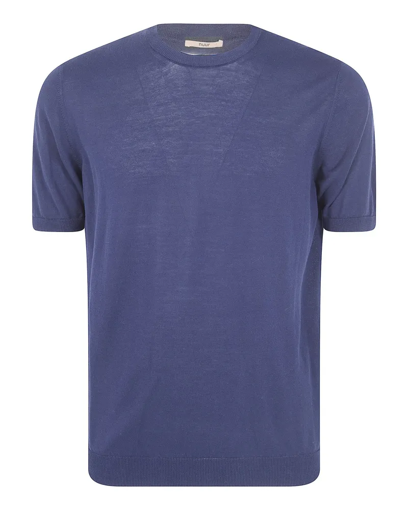 Nuur Crew Neck T-Shirt Blue