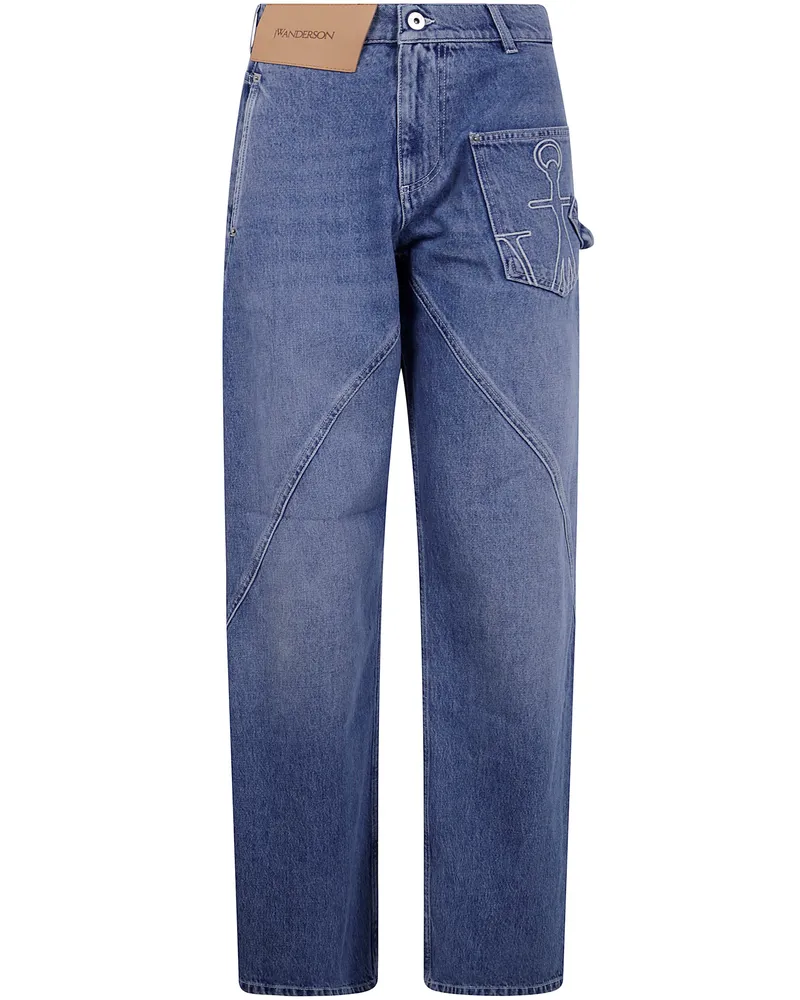 J.W.Anderson J. W.ANDERSON Twisted Workwear Jeans By J. W.Anderson Blue