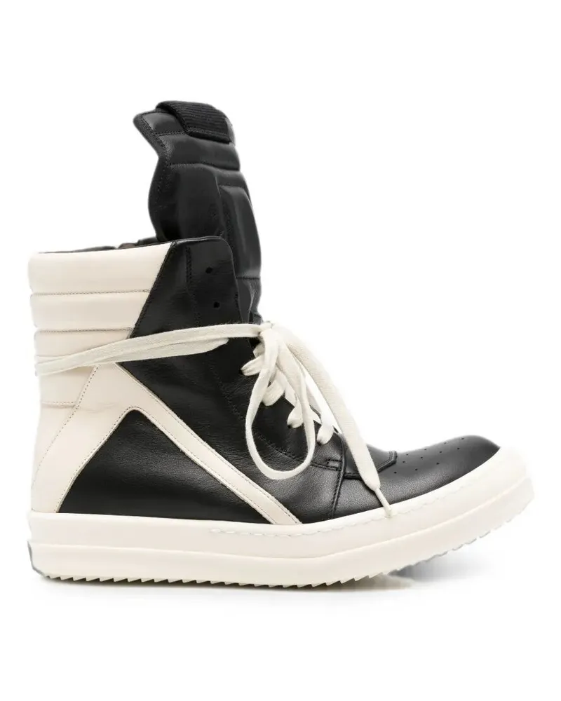 Rick Owens Trainers Leather Sneakers "Geobasket Black