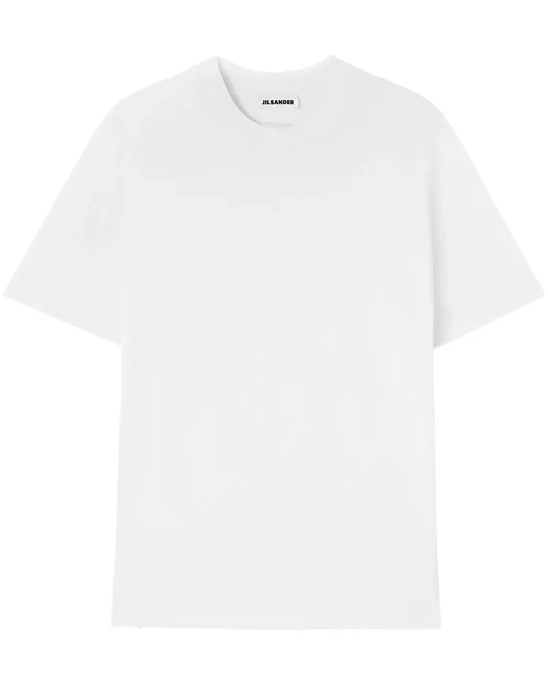 Jil Sander Crewneck Short Sleeves Classic T-Shirt White