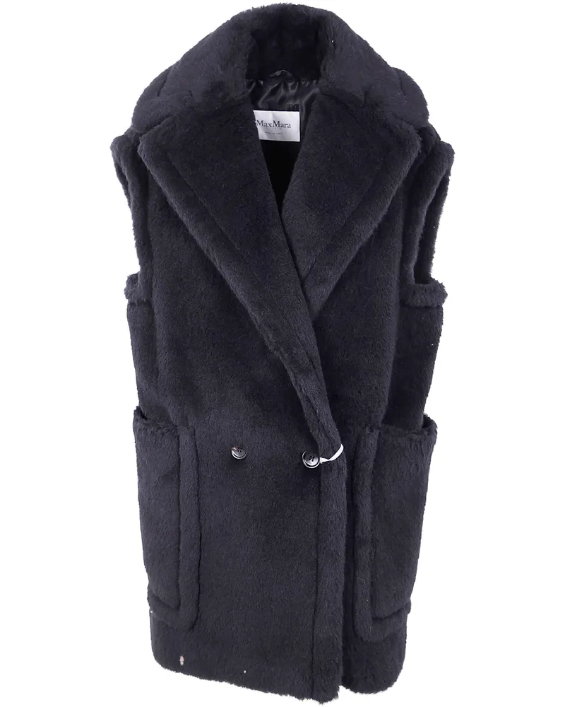 Max Mara Bormida1234" Short Double Breasted Coat Black