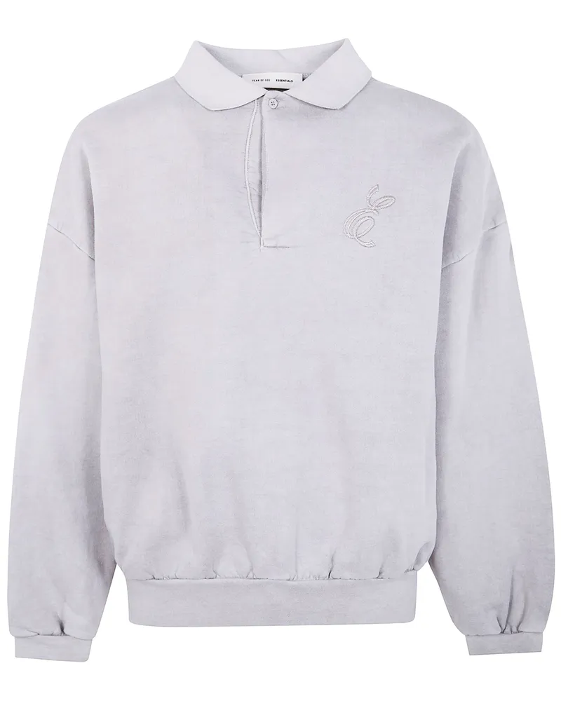 Fear of God Classic Polo" Sweatshirt Gray