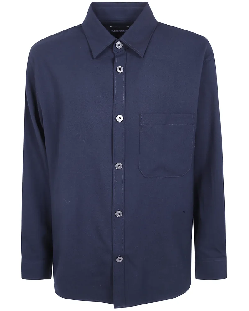 Emporio Armani Shirt Pocket Breast "Pocket Breast Classic Shirt Blue