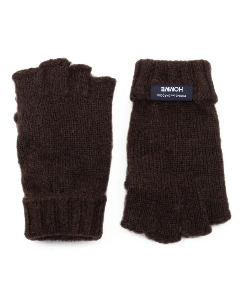 Comme des Garçons Gloves Dark Brown Gloves Brown