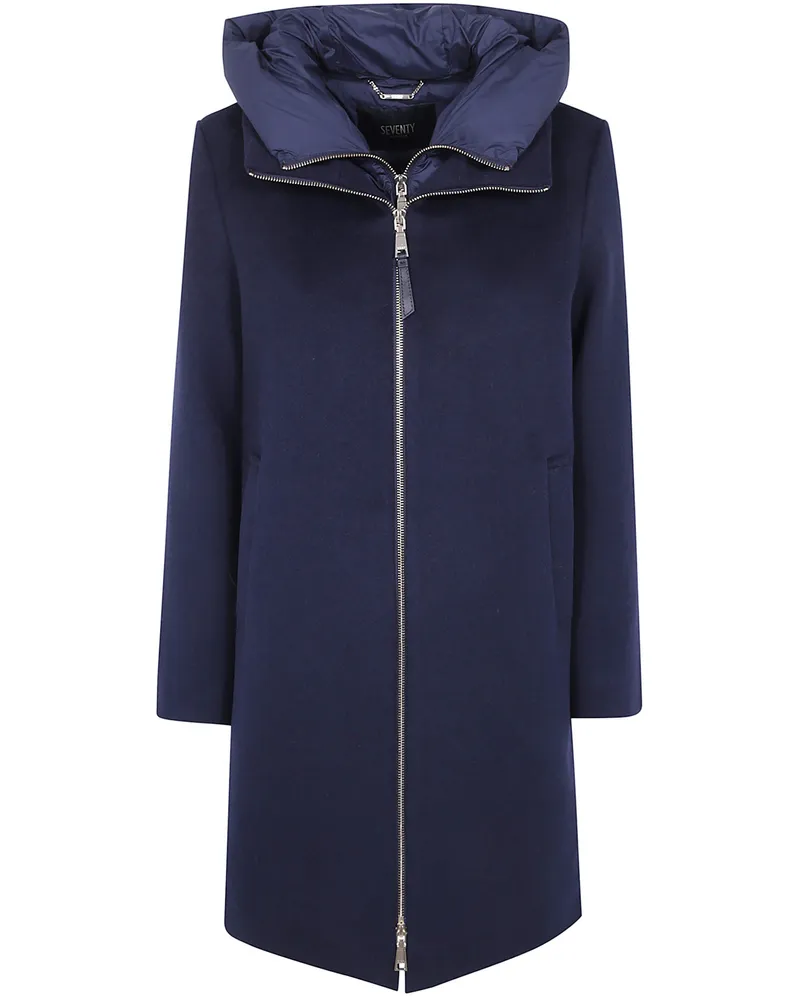 Seventy Coat Nylon Details "Nylon Details Coat Blue