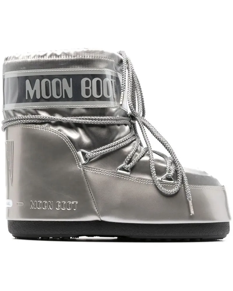 Moon Boot Icon" Low Glance Boot Metallic