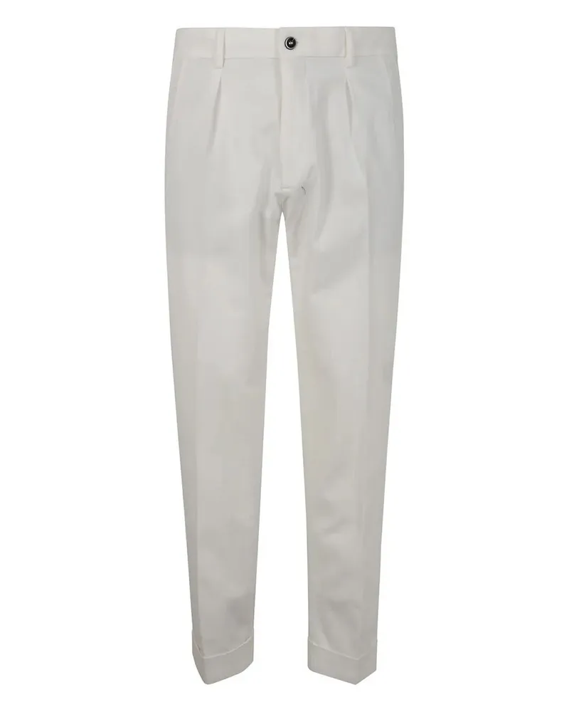 Incotex Tapered Fit Trousers White