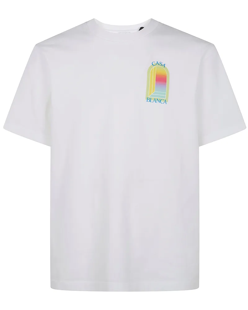 Casablanca Paris L`Arche Print" Classic T-Shirt White