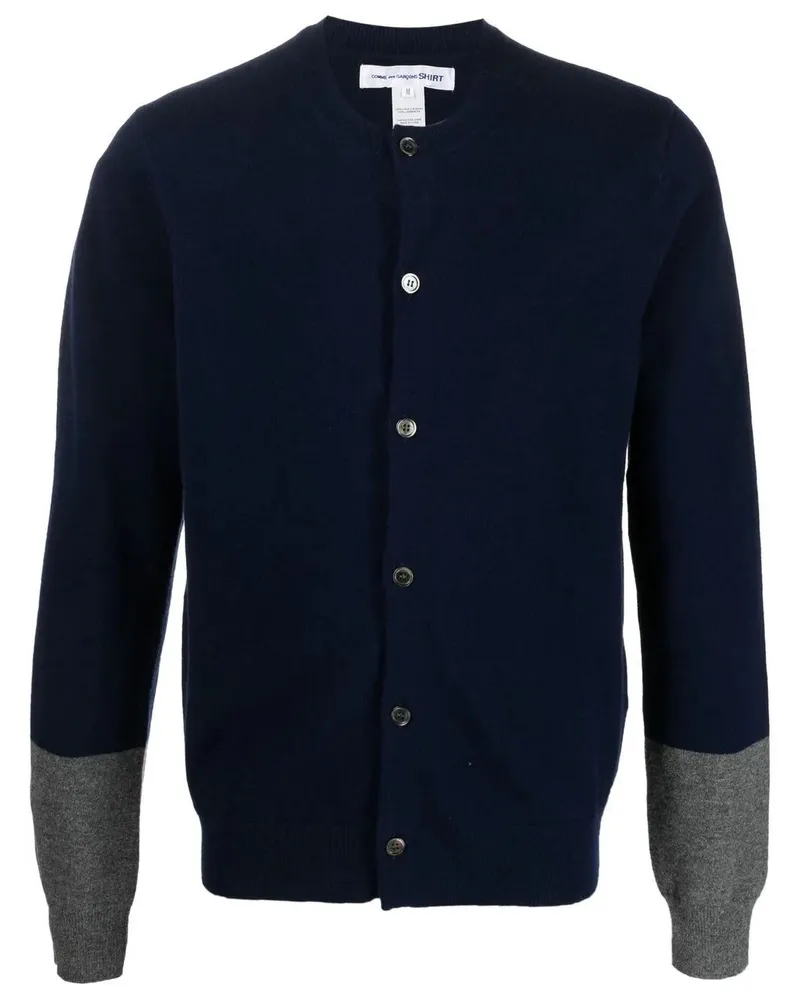 Comme des Garçons Mens Cardigan Knit Blue