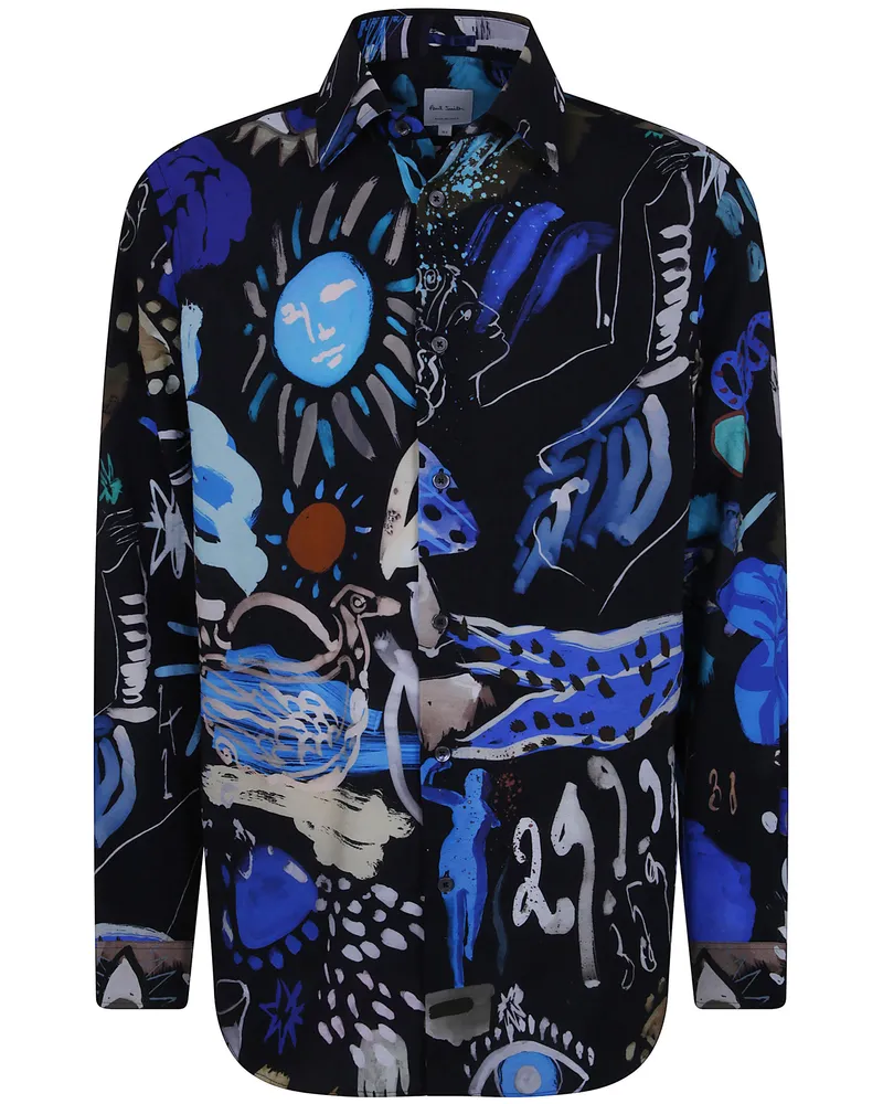 Paul Smith Shirt Mens S/C Regular Fit Black