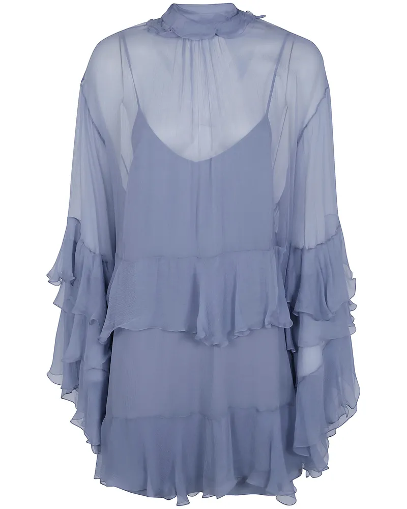 Chloé Dress Ruffle "Sandy Black Black