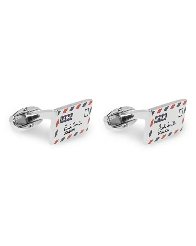 Paul Smith Cufflinks Metallic "Airmail Metallic